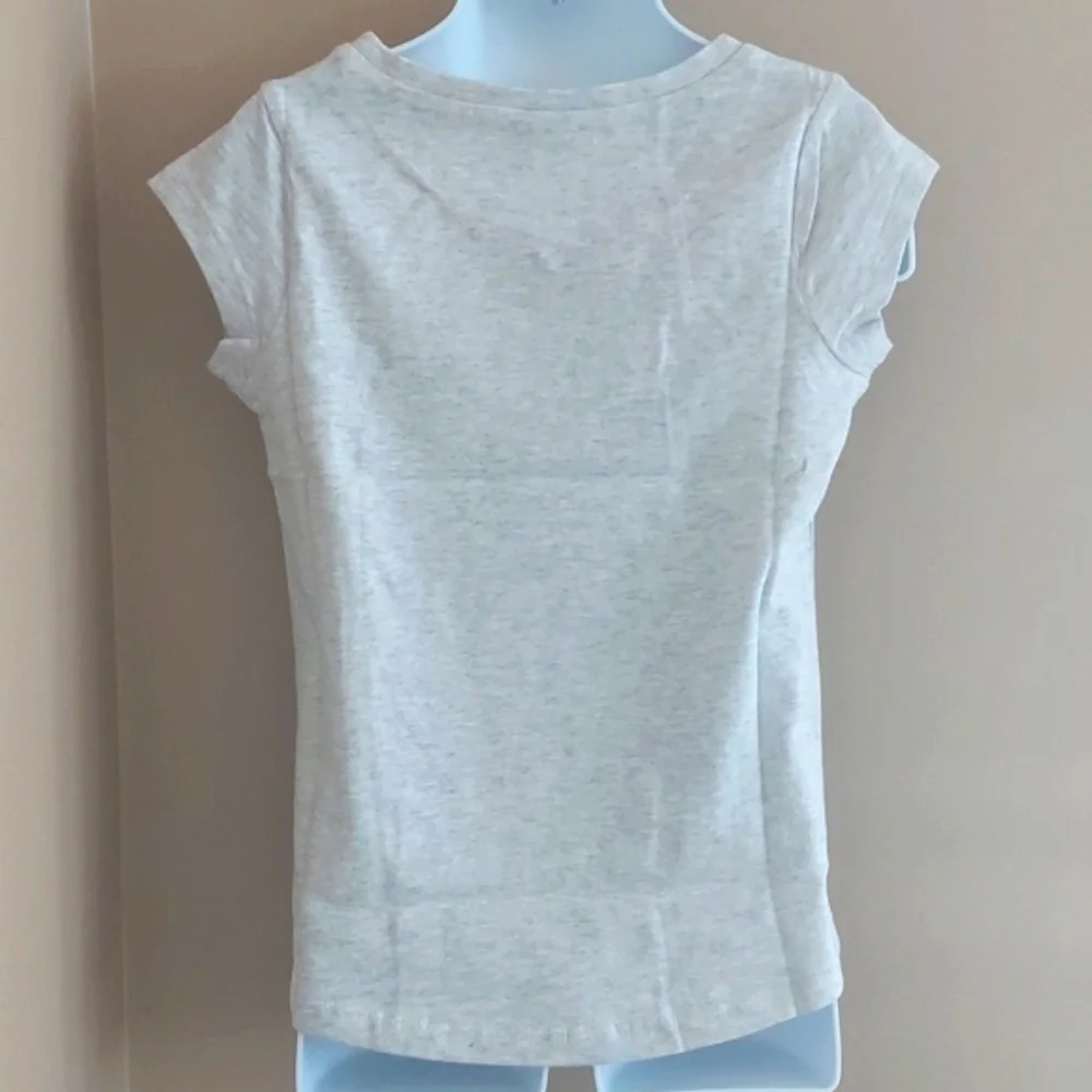 Gymboree Love pineapple short sleeve tee t shirt - light gray - XS (4)